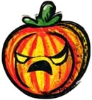 a pumpkin with a face painted on it.jpg